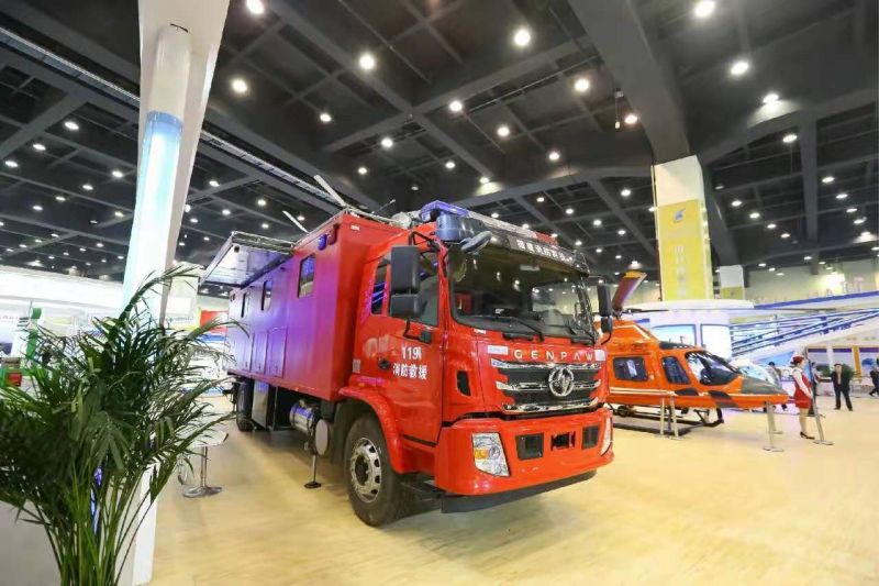 世界首台无人机灭火救援装备亮相第十三届中国河南国际投资贸易洽谈会