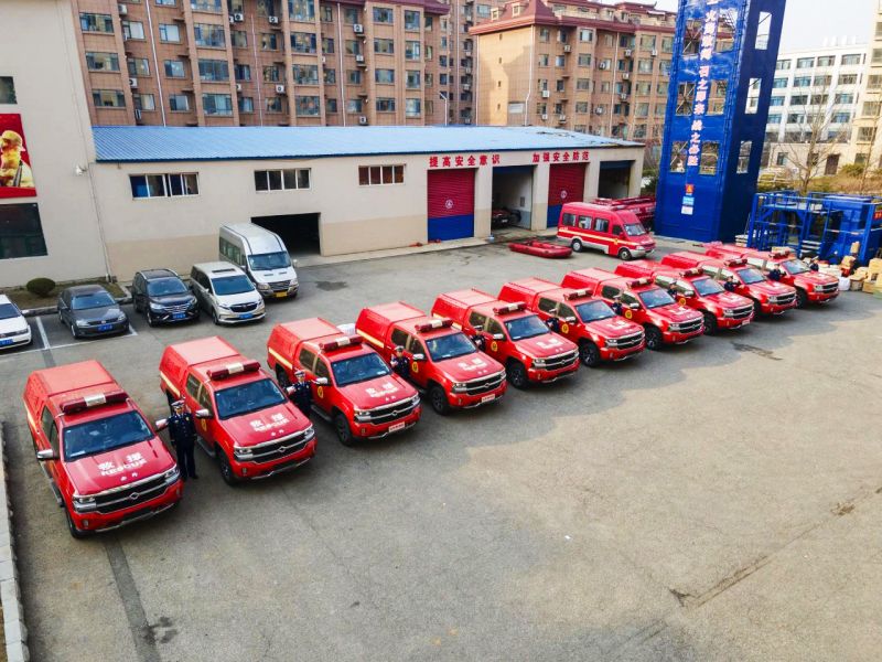 猎鹰前突皮卡消防车列装丹东消防一线